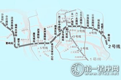 厦门地铁2号线站点图