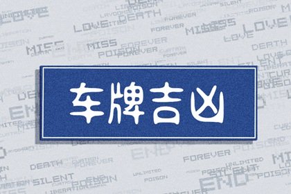 83年属猪人最佳车牌号 数字5、6是最好