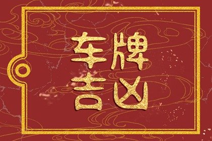十二生肖幸运车牌号 选择车牌号事项
